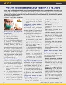 Poultry Health Management Principle & Practice