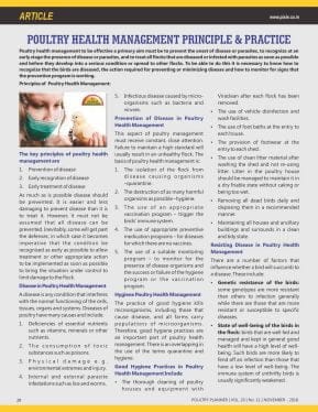 Poultry Health Management Principle & Practice