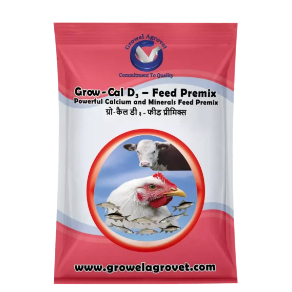 Grow-Cal D3 - Feed Premix:  Calcium & Minerals Feed Premix for Animals and Poultry.