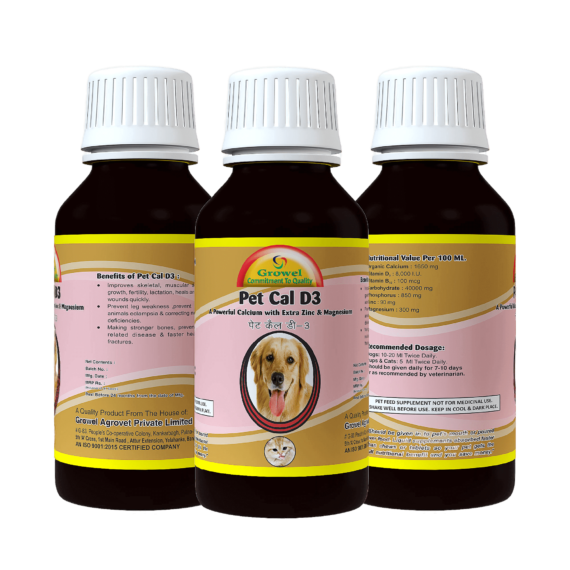 Pet Cal D3 - A Powerful Calcium for Dogs and Cats  with Zinc and Magnesium - Image 3