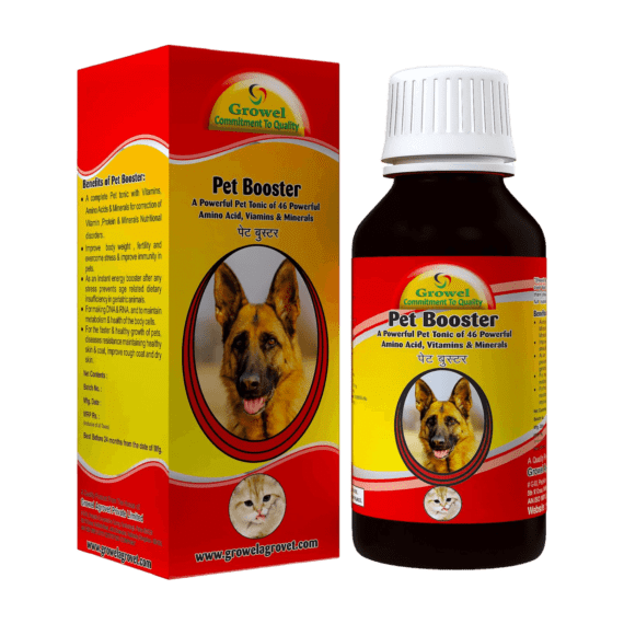 Pet Booster:  A Powerful Dog and Cat Supplement of 46 Powerful Amino Acids, Vitamins, and Minerals.