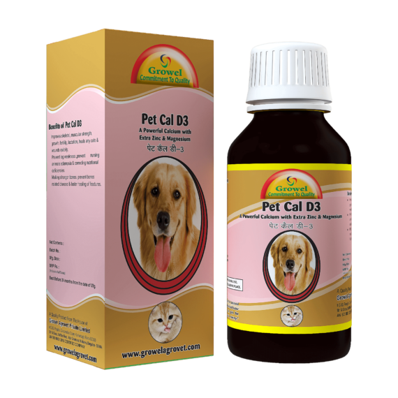 Pet Cal D3 - A Powerful Calcium for Dogs and Cats  with Zinc and Magnesium