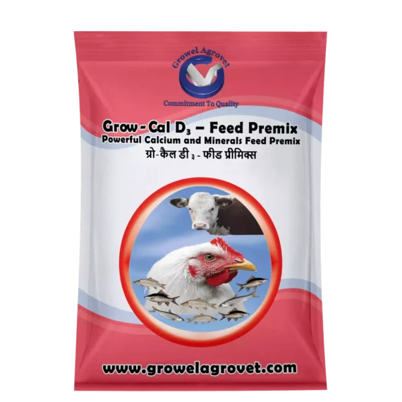 Grow-Cal D3 – Feed Premix: Calcium & Minerals Feed Premix For Animals And Poultry.