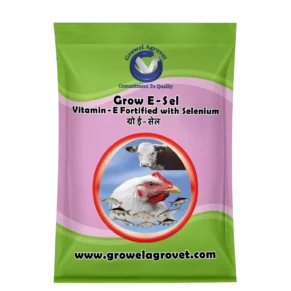 Grow E-Sel – Vitamin – E With Selenium, Biotin, And Vitamin – C For Birds And Animals.