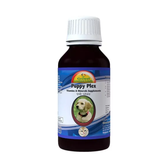 Puppy Plex: Vitamin B With Vitamin E, Vitamin C, Amino Acids, And Minerals For Dog And Cat