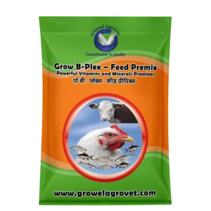 Grow B-Plex – Feed Premix: Vitamins and Minerals Feed Premixes with 19 Compositions for Aquacultures, Animals and Birds.