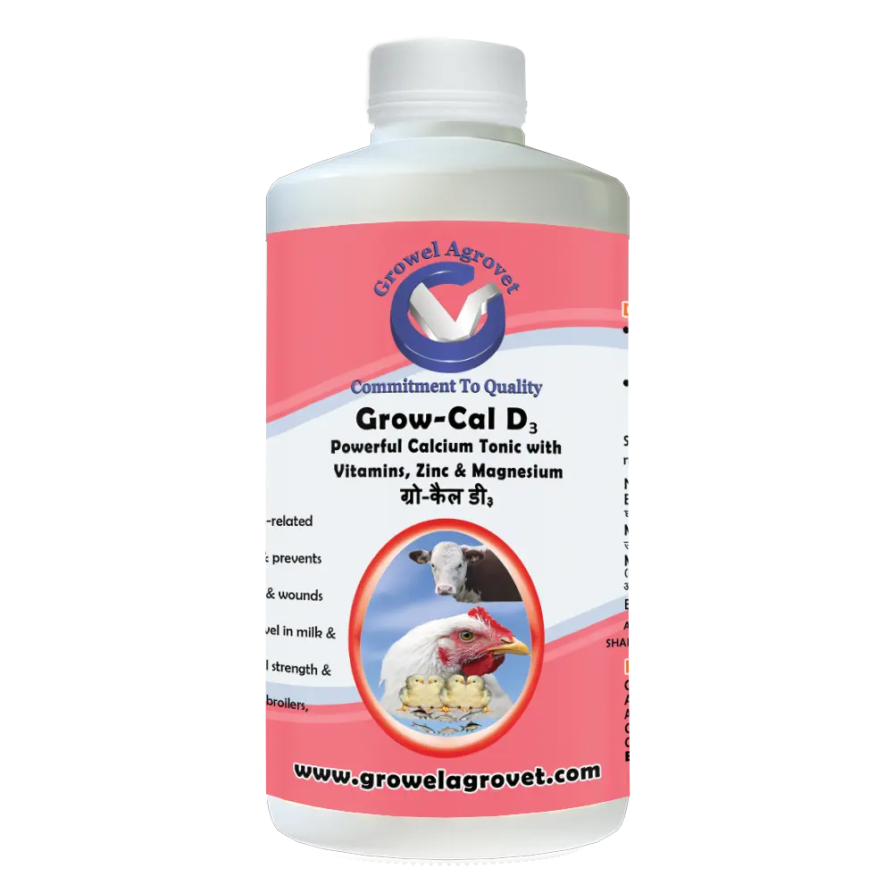 Grow - Cal D3 – A Powerful Veterinary Calcium Tonic with Vitamins, Zinc, and Magnesium - Image 2